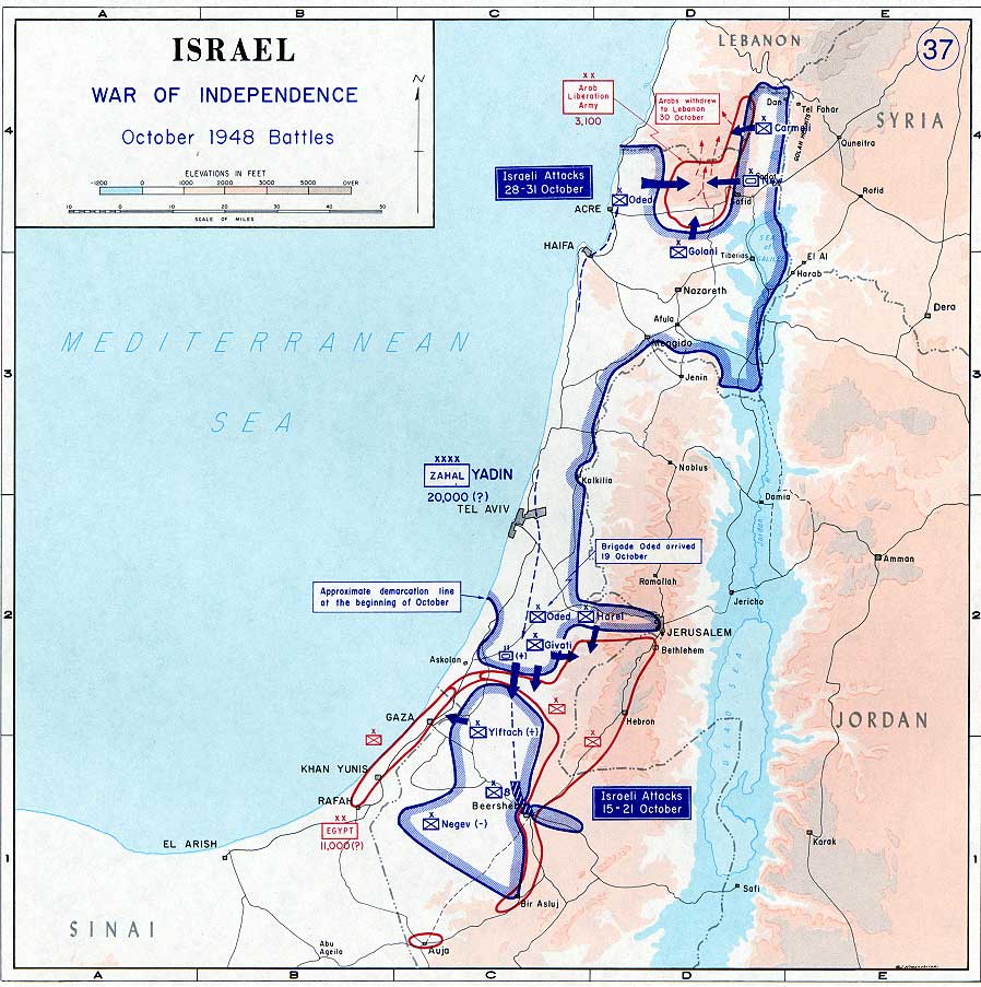 1948 arab israeli war Oct