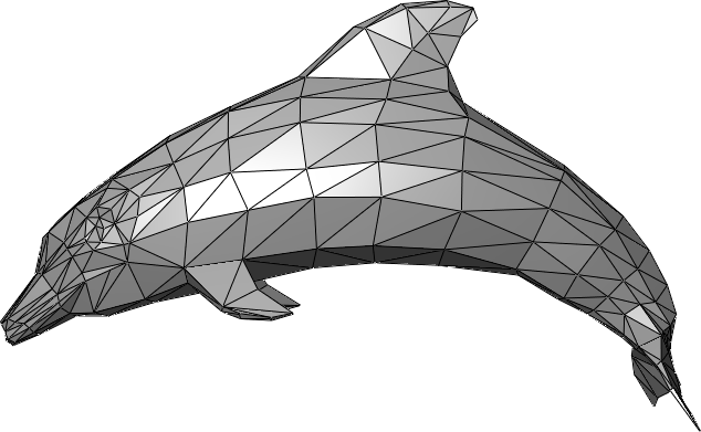 Dolphin triangle mesh