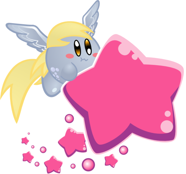 derpy kirby by jrk08004-d4r5r84