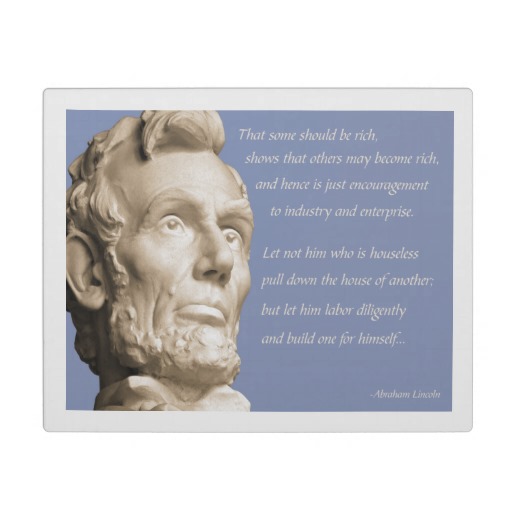 Bilder-Thread lincoln capitalism quote photo plaques-r