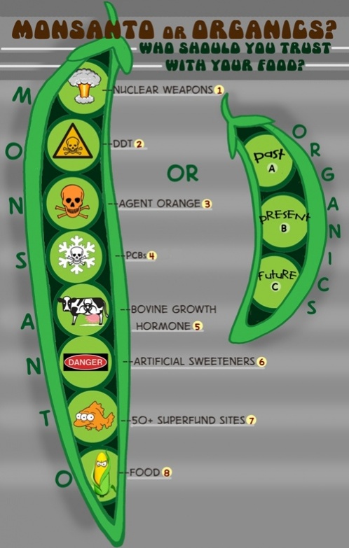 Monsanto or Organics Cartoon Cropped