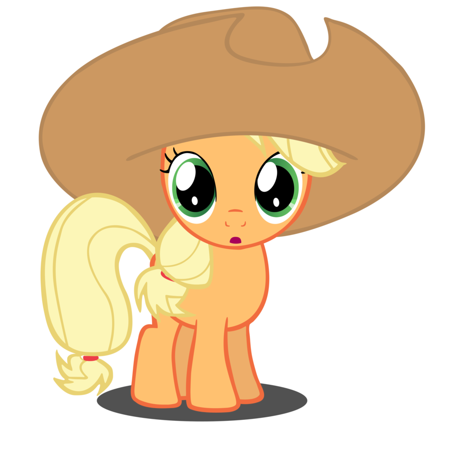 Applejack filly transformation vector by