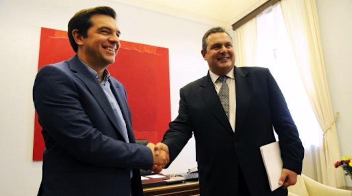 New Greek Government Tsipras Kammenos