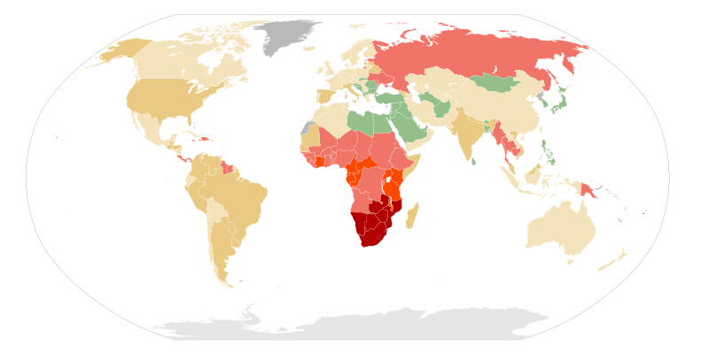 800px AIDS and HIV prevalence.svg