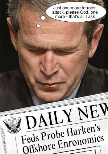 bush prays