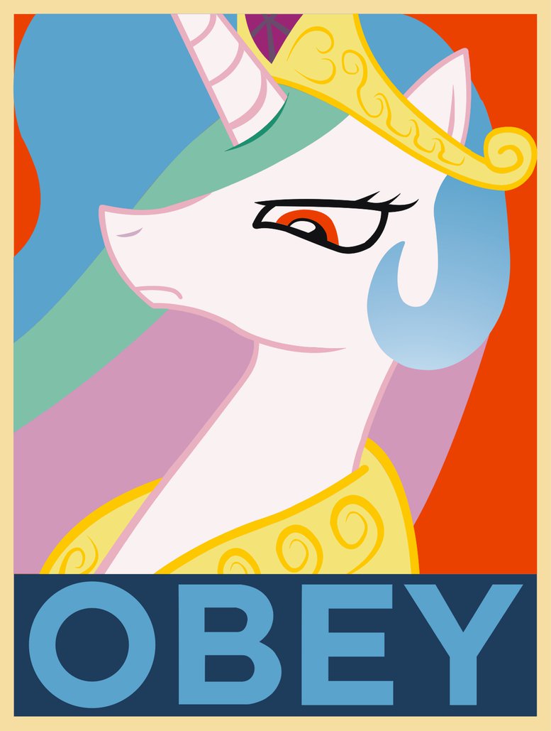 princess celestia   obey by dsonic720-d7