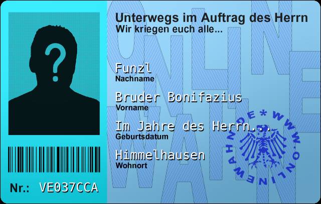 d58d17 Allzweck Ausweis Best-Nr VE037CCA