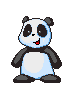 tanzender panda