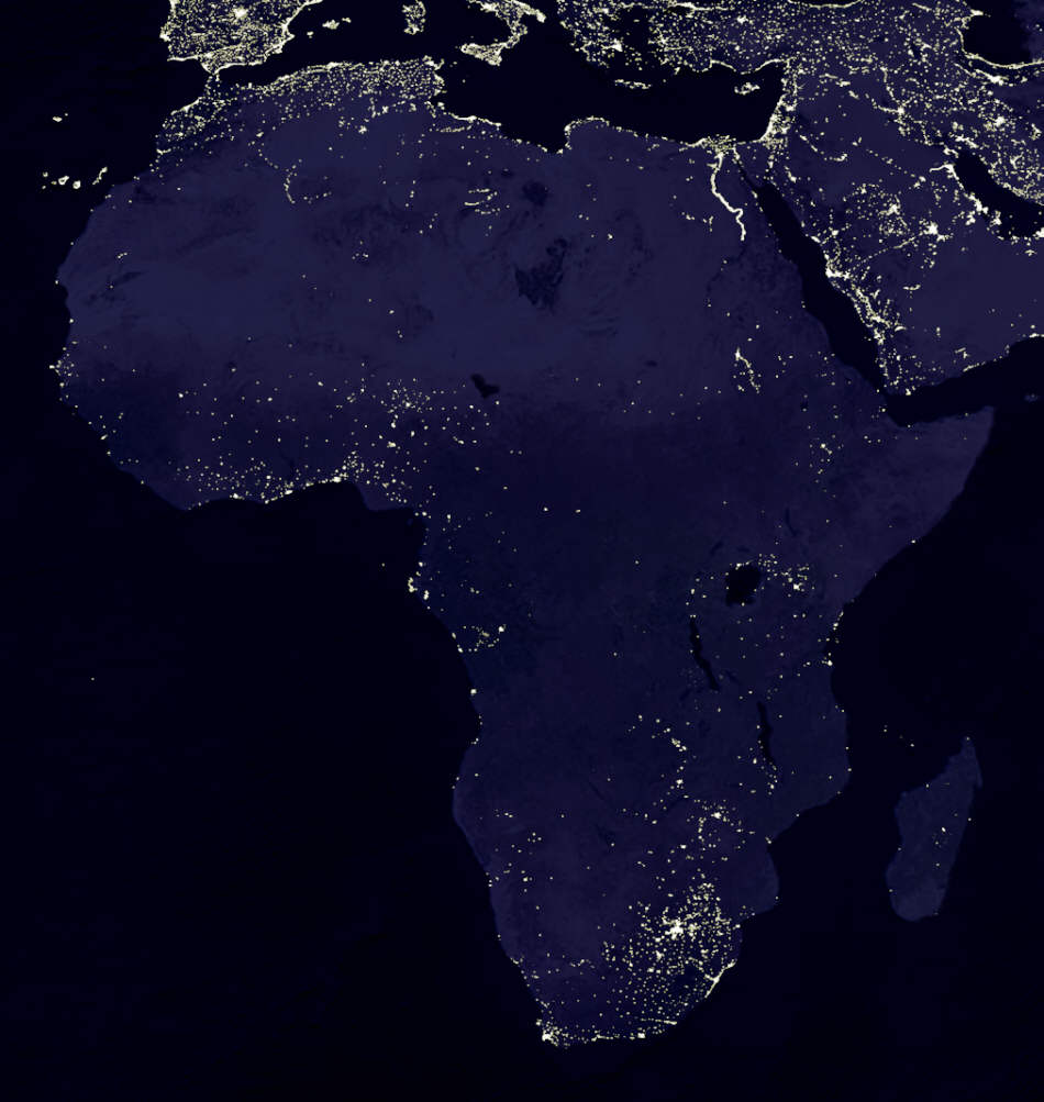 afrika bei nacht