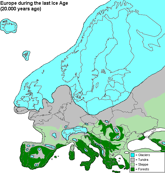 Europe During Last Ice Age