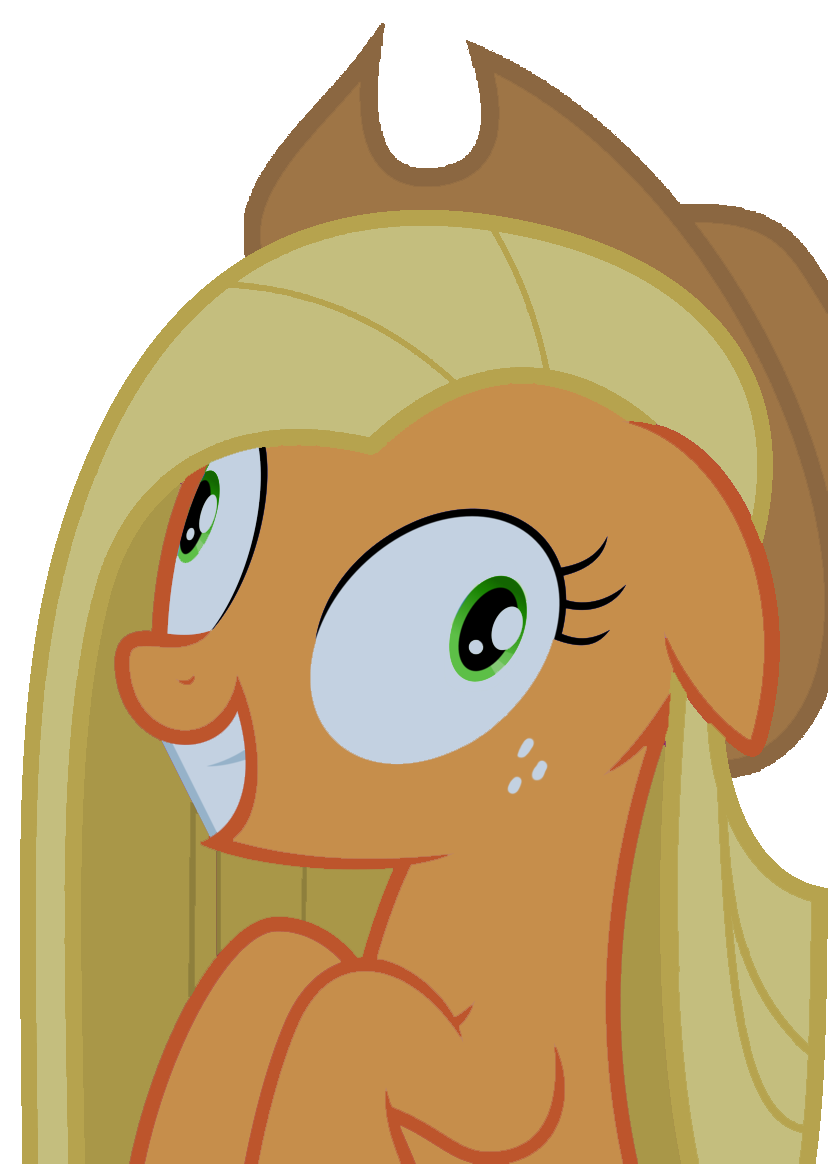 applejack gone beserk aaaah by mushroomc