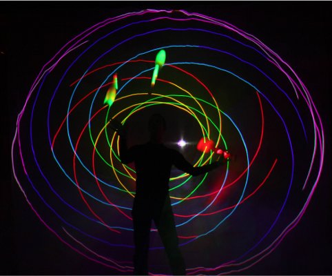 Bilder-Thread laserjuggling-lichtjonglage