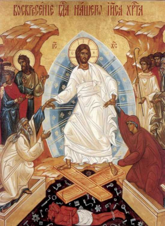 auferstehung risen christus ikona exerzitien frohe rejoice crkva noc bardejov paradies allmystery toten alleluja vaskrsenje villach