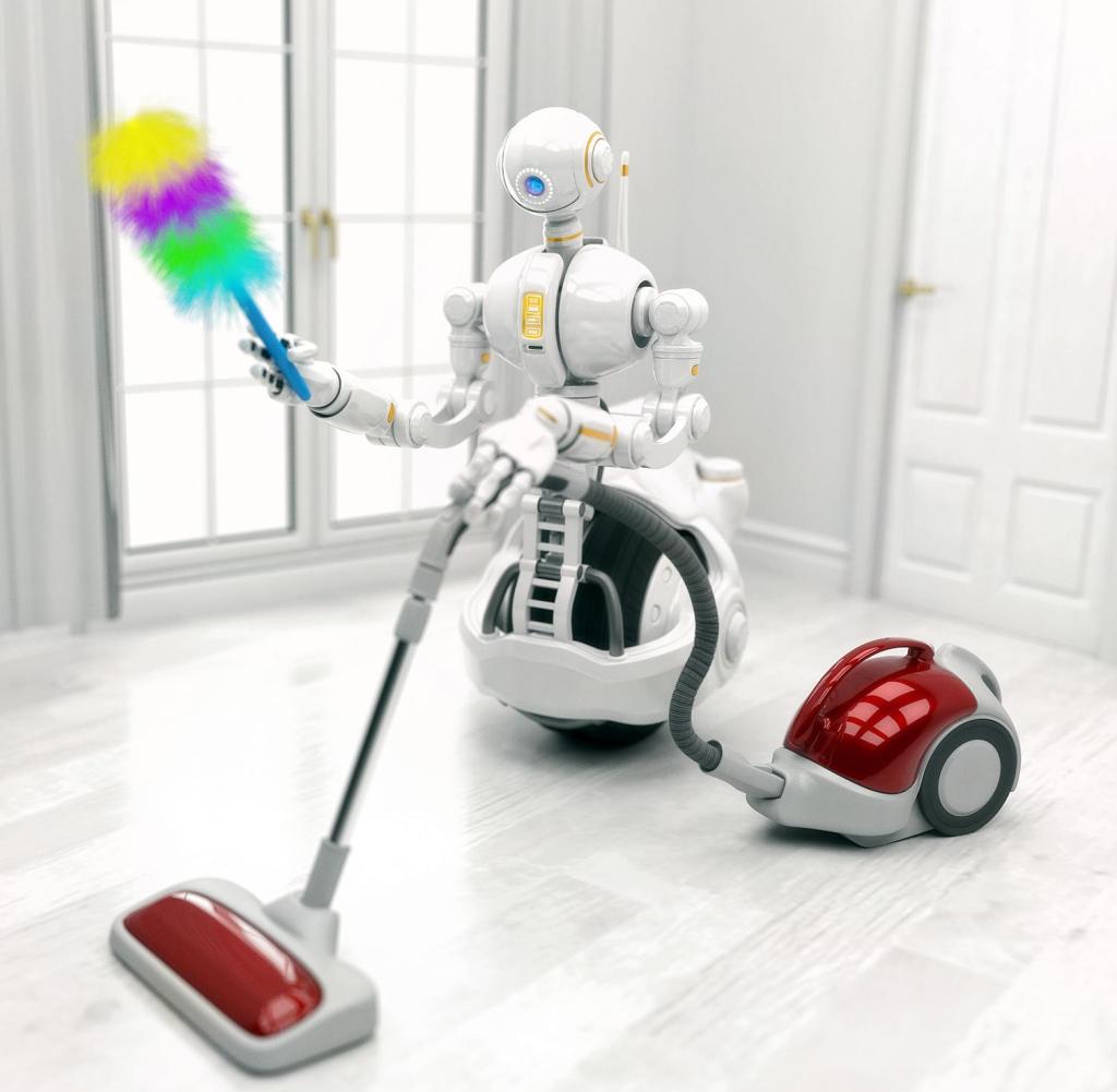 Robot-cleaning-a-house-with-vacuum-clean