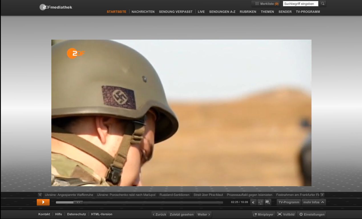 Hakenkreuz-Helm-ZDF-Heute-08.09.2014