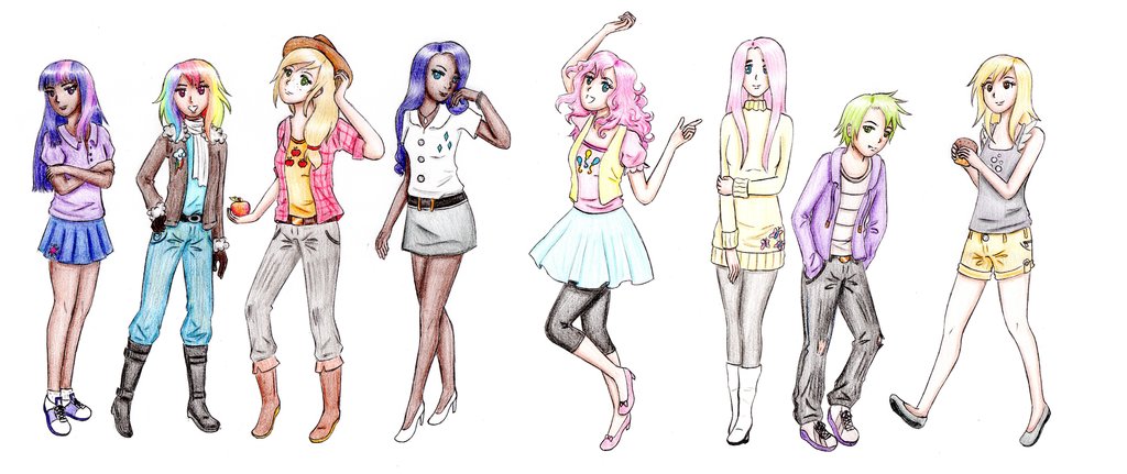 mlp as humans by mahnati-d4gzbhe