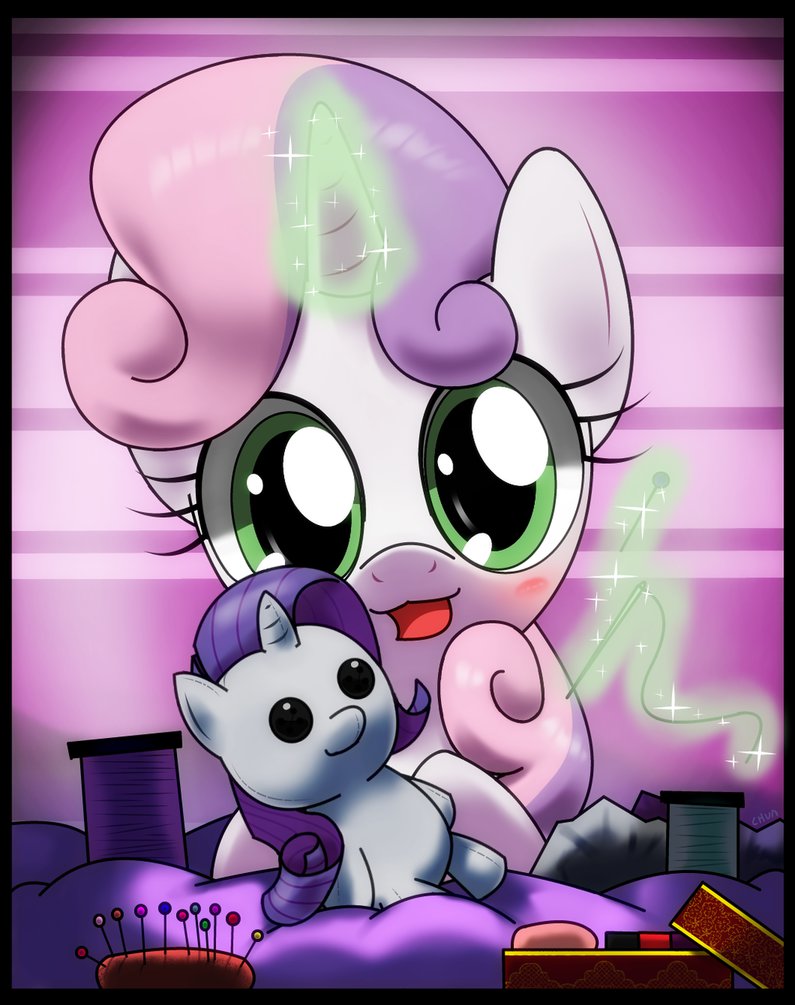 sweetie belle  rarity plushies making by