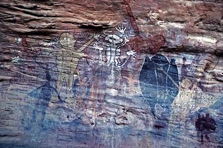 aboriginal cave painting-cape york qld
