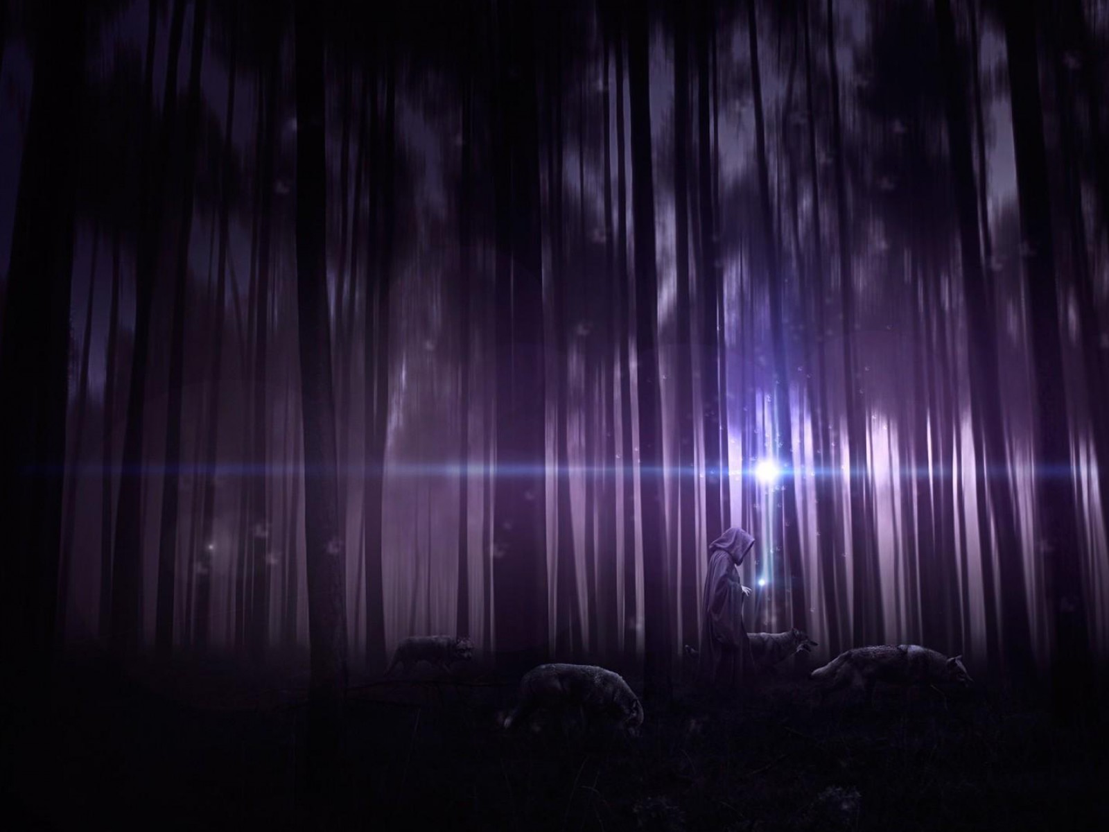 Der Farben Thread fantasy-abstract-forest-purple-mysteriou