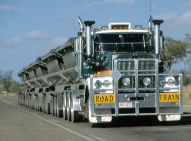 Road Train On Road