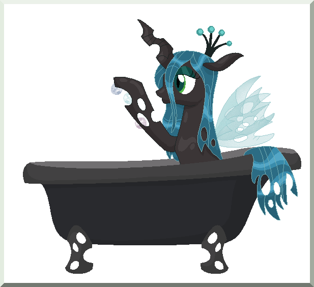 bath time discovery   queen chrysalis  s