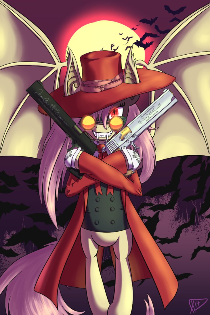 con poster  flutterbat alucard by paradi