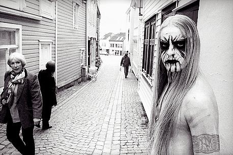 black metal black white corpse paint pet