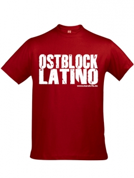 t-shirt ostblocklatino tango-red herren 