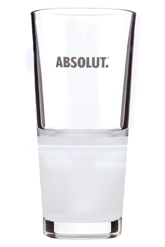Absolut Vodka Glas mit Logo