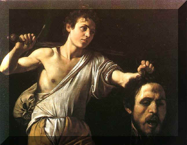 caravaggio david and goliath w