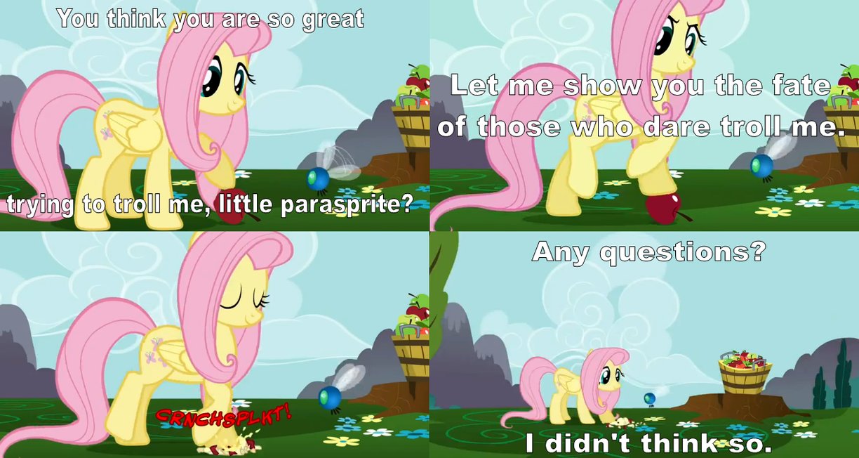 fluttershy and the parasprite by captain