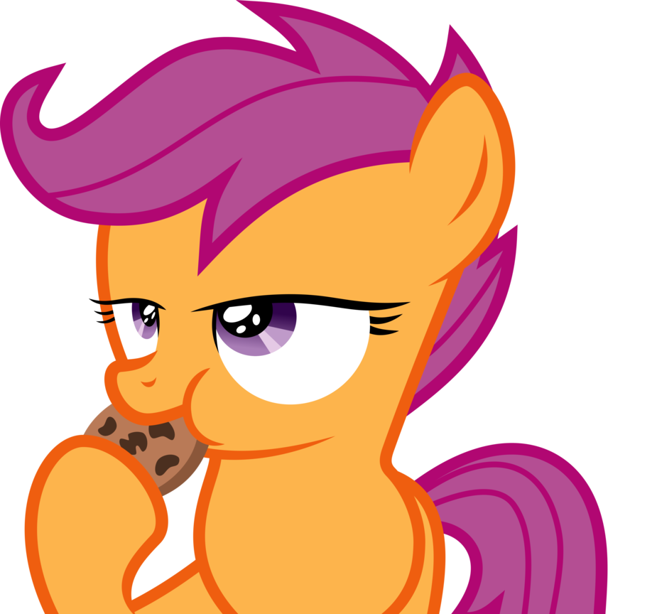scootaloo eating a cookie  commission  b