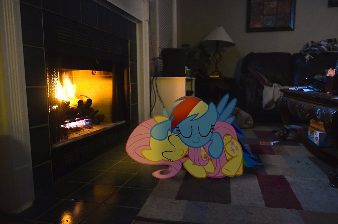 cuddle by the fireplace by oppositebros-