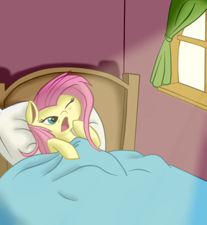 morning fluttershy by pumkinpie16-d5zhgo