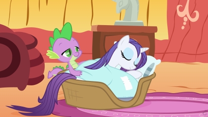 wet sleeping morning ponies rarity spike