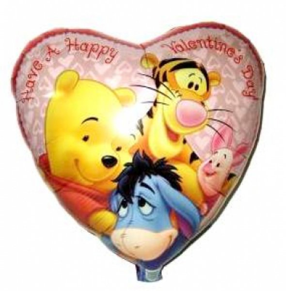 Winnie-Pooh-Valentinstag-Folienballons-H