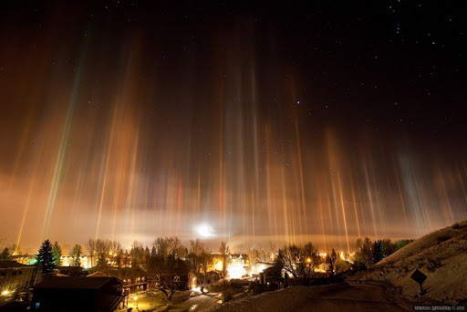 light pillars 42