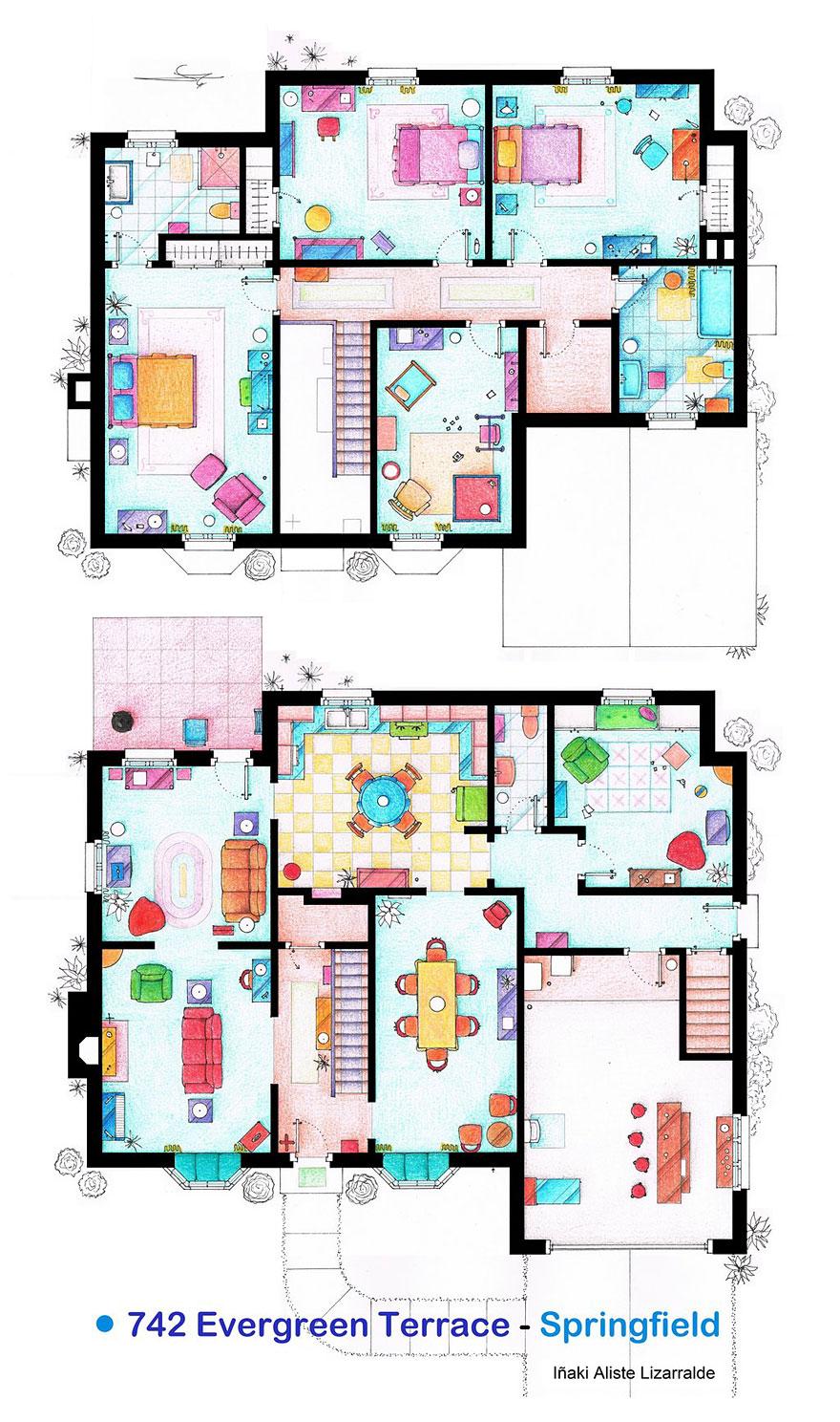 Bilder-Thread famous-tv-shows-floor-plans-inaki-aliste