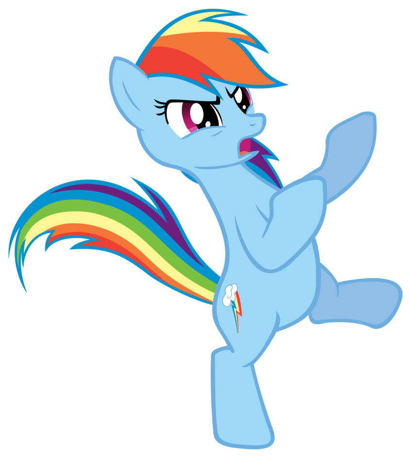 rainbow dash   put   em up  by bronyvect