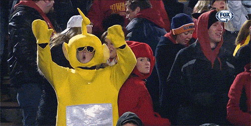 Fumos miese Spelunke iowa-state-fans-dressed-as-teletubbies
