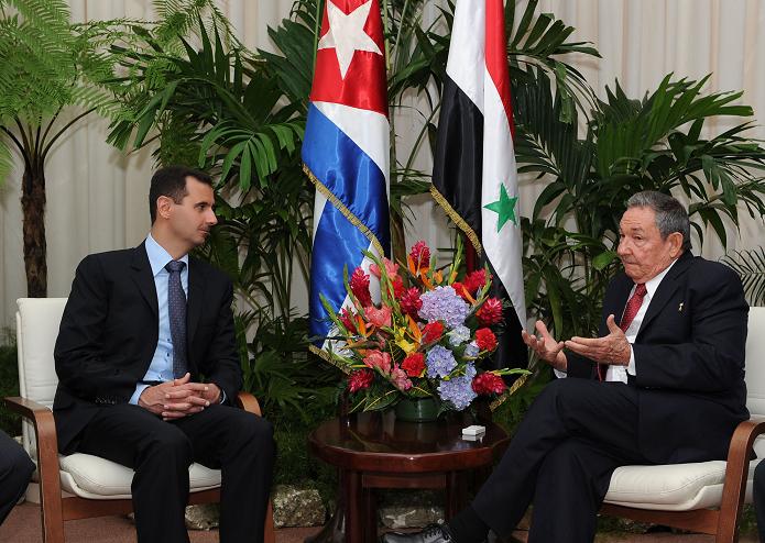 Bashar Al Assad Raul Castro 1