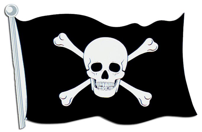 piratenflagge aus pappe 1331