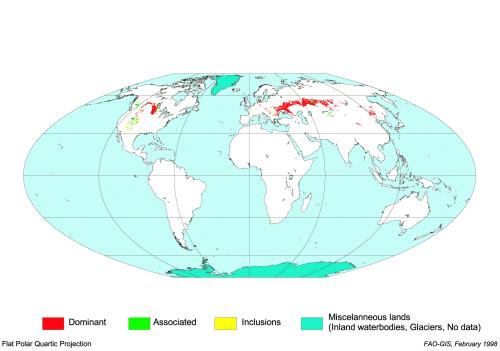 Chernozem distribution