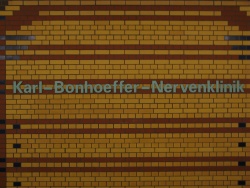U Bahnhof Karl Bonhoeffer Nervenklinik 0