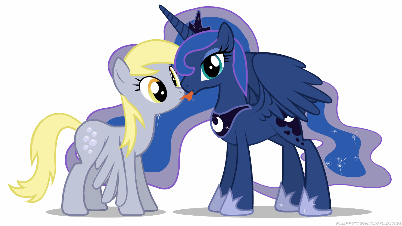 lick derpy x luna by mixermike622-d5sio2