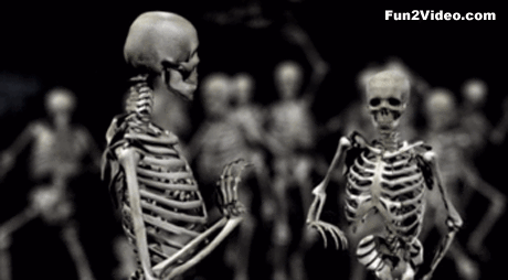 skeleton dance funny gif