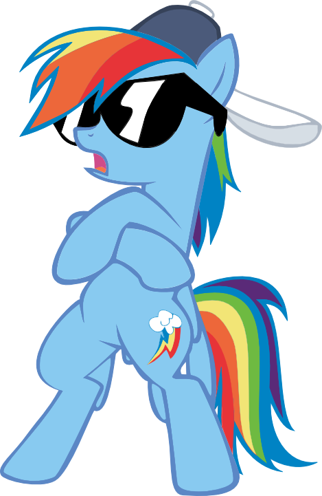 mlp  rainbow dash radicalness by ookami 