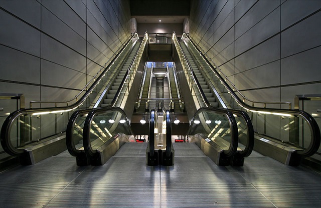 Rolltreppe-Copenhagen Metro escalators