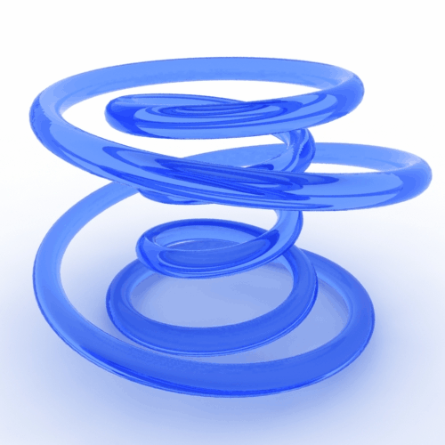 Blue Rotating Spiral HQ by Spielehorst