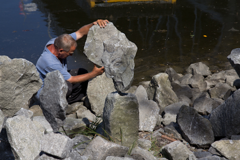 Steine stapeln British Colombia Vancouver Stone Art